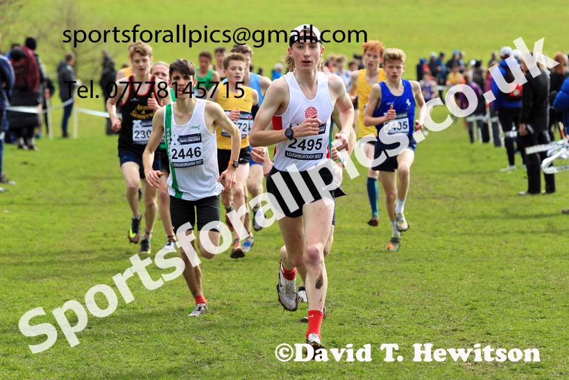 Mens Under-17s 2022 CAU Inter Counties Cross Country, Prestwold Hall, Loughborough.  Photo: David T. Hewitson/Sports for All Pics